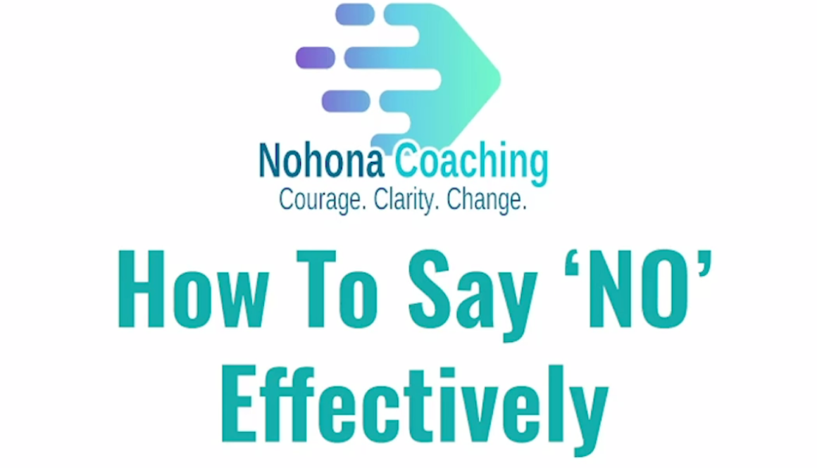 How to say no effectively